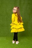Frilled coat™ yellow-green