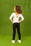 Leggings with frill black