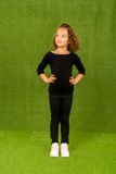 Leggings with frill black