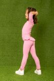 Leggings with frill pink