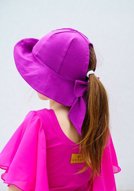 Hat BOW purple