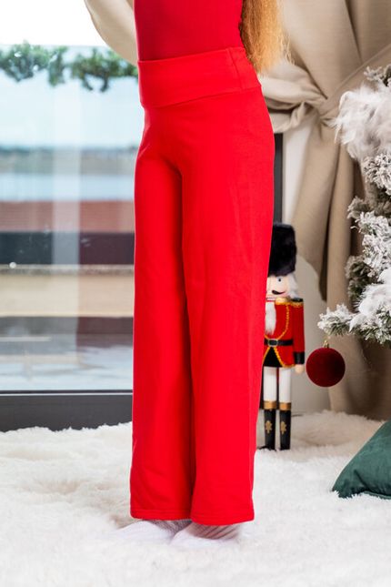 Trousers LOOSE red