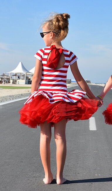 Dress PRIMAVERA™ red strip